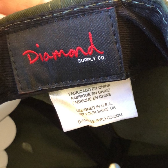 DIAMOND SUPPLY CO 100% Cotton “Get Your Shine On” SnapBack Hat Cap NEW - Picture 8 of 12